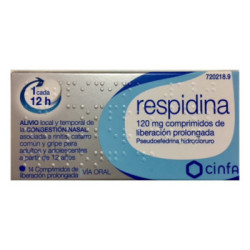 Respidina 120 mg comprimidos de liberacion prolongada